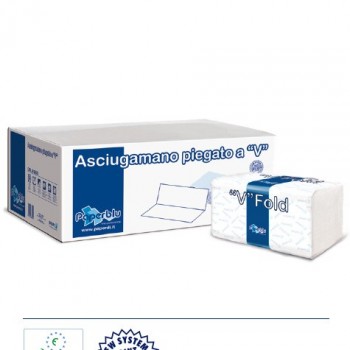 Asciugamani a "V" 2 Veli 22x21 Pezzi 3140