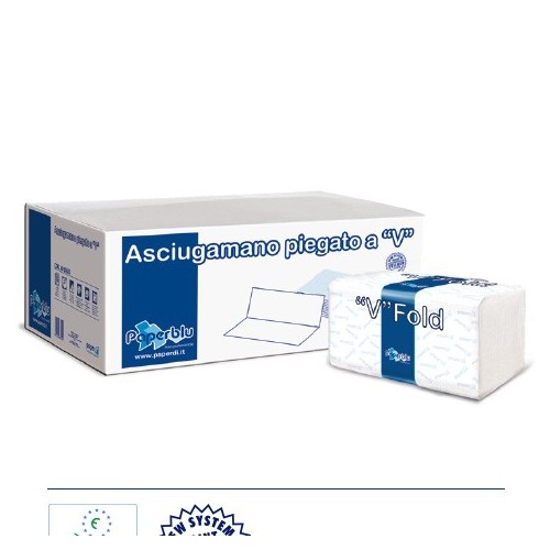 Asciugamani a "V" 2 Veli 22x21 Pezzi...