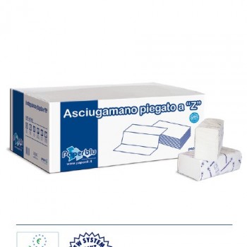 Asciugamani a "Z" Pura Cellulosa 2 Veli Pezzi 3750