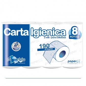 Carta Igienica Pura Cellulosa Rotoli 96