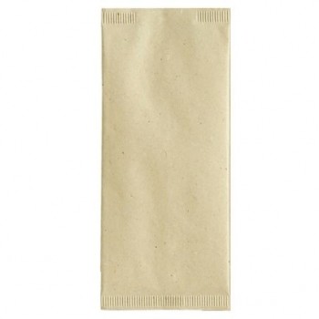Busta Carta Paglia Crema + Tovagliolo Pezzi 700