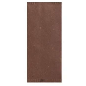 Busta Carta Paglia Cacao + Tovagliolo Pezzi 700