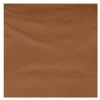 Tovagliolo 2 Veli 33x33 Marrone Pezzi 1200