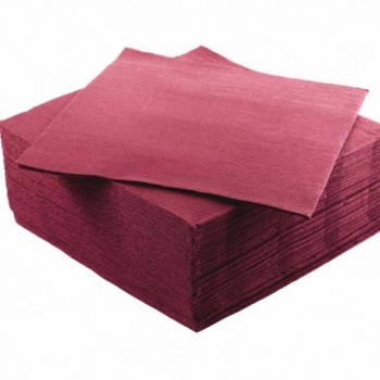 Tovagliolo 38x38 Plus Bordeaux Pezzi 1440