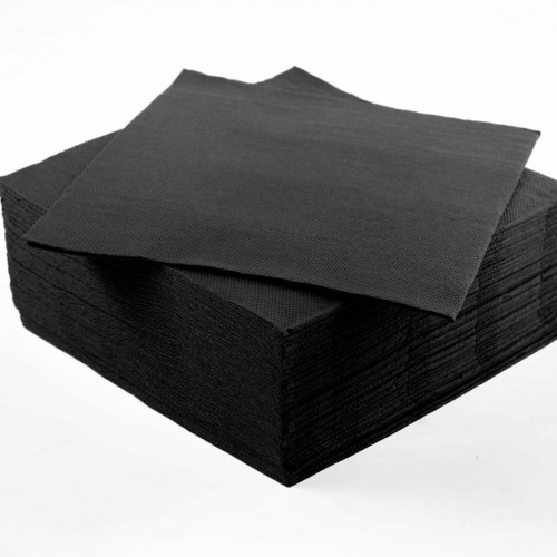 Tovagliolo 38x38 Plus Nero Pezzi 1440
