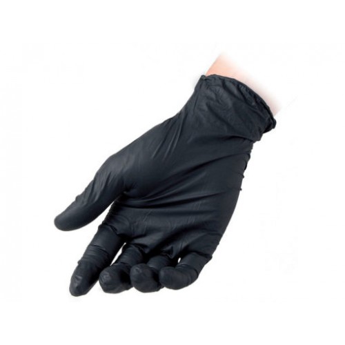 Guanto Nitrile NERO S/P3 Pz.100 Tg.S
